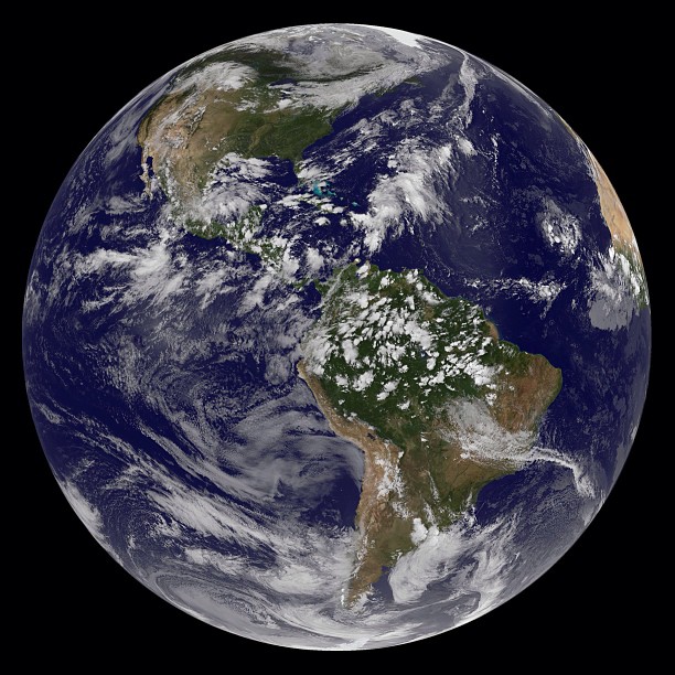 La Terre vue de l'espace NASA