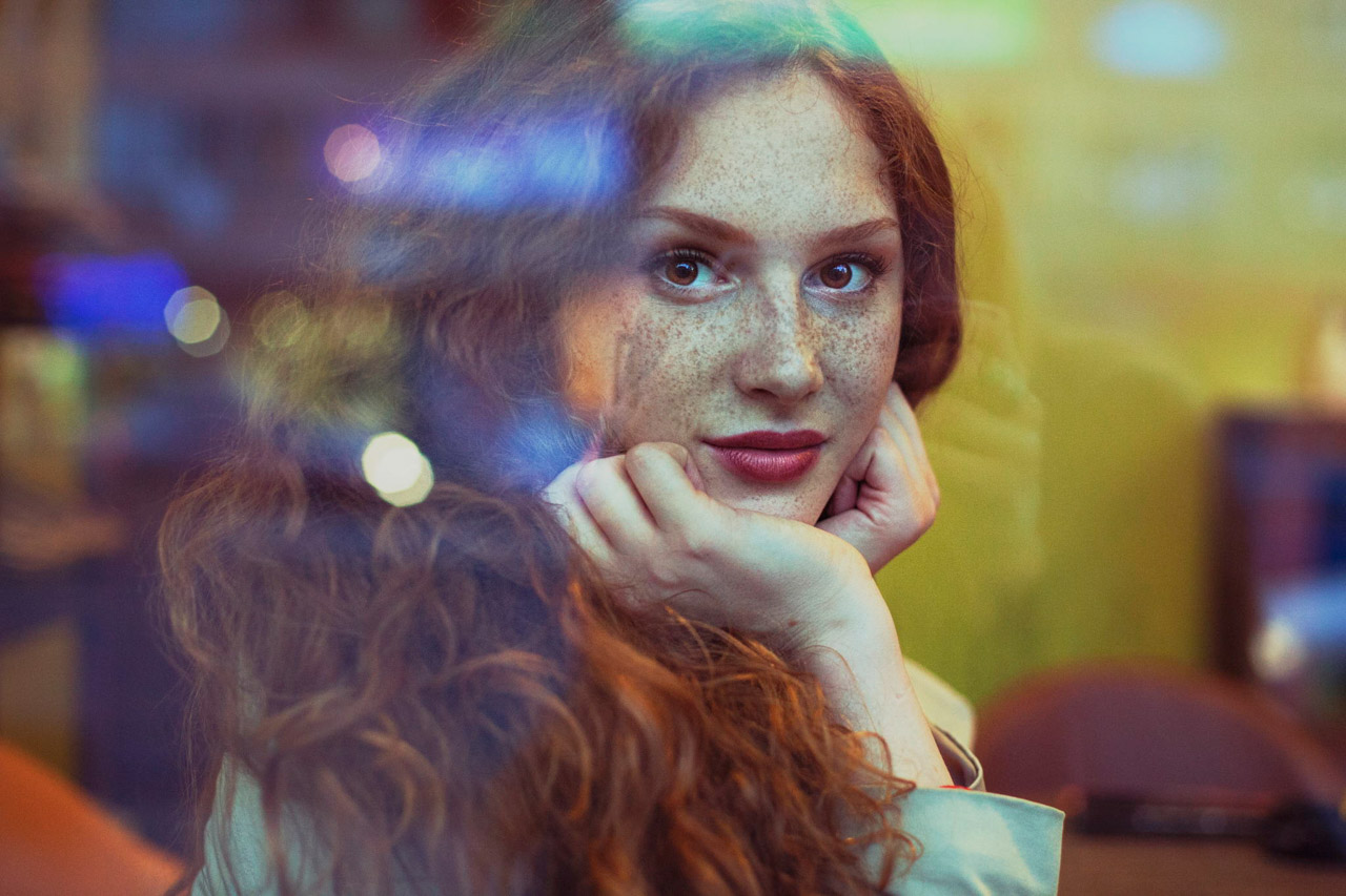 Portrait femme rousse par Maja Topcagic