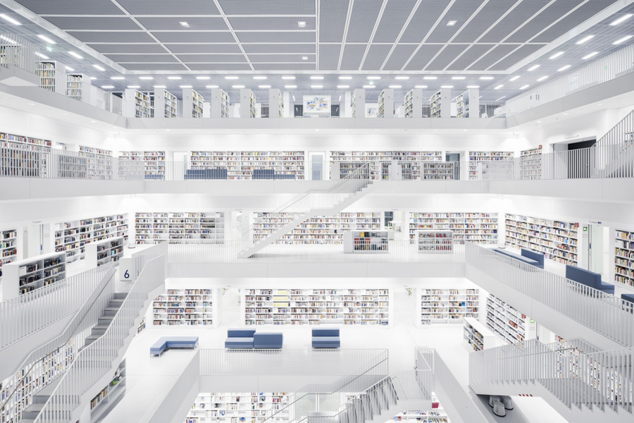 Thibaud Poirier - Libraries - Stadtbibliothek Stuttgart 2011