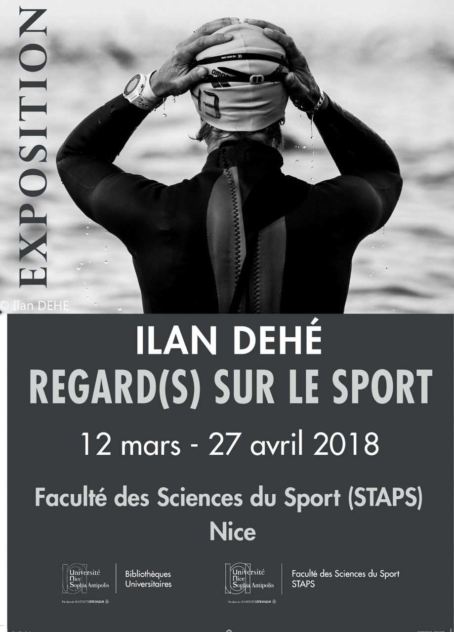 affiche de l'exposition Regard(s) sur le sport du photographe Ilan Dehé
