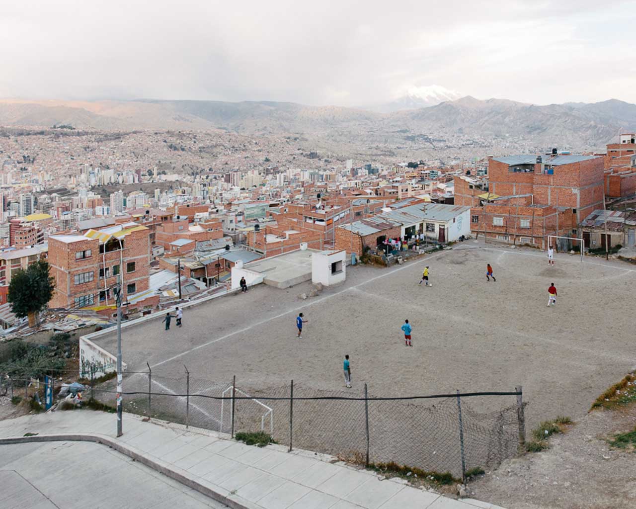 Terrain de football à La Paz Bolivie