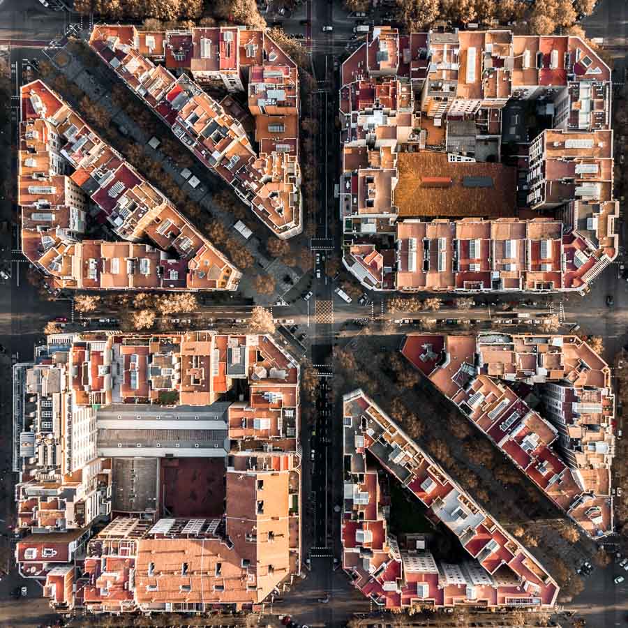 vue aérienne de Barcelone par Márton Mogyorósy