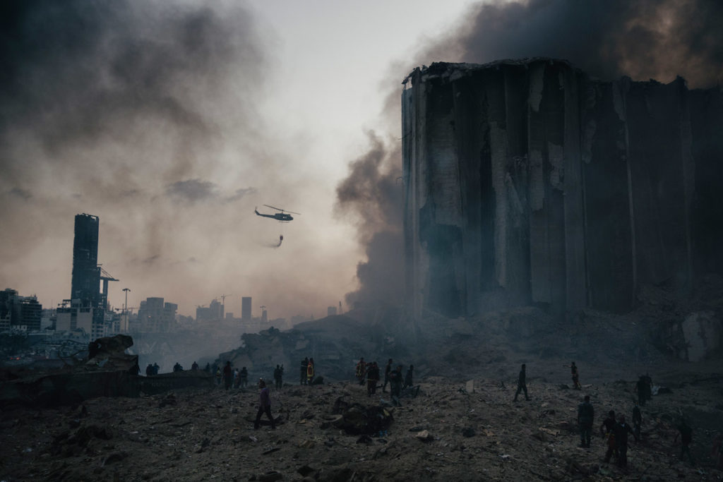 Explosion au port de Beirut photo de Lorenzo Tugnoli