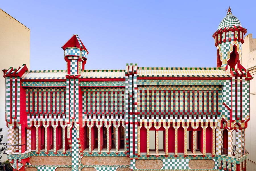photo architecture, plan large de la Casa Vicens par David Cardelús 