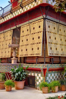 photo architecture, plan serré de la Casa Vicens à Barcelone
