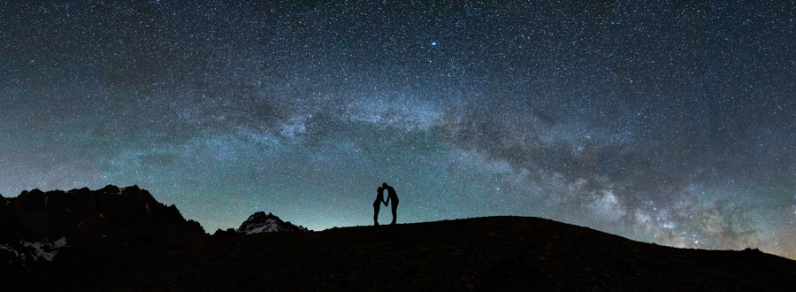 Amoureux sous les étoiles - Astrophotographie Queyras