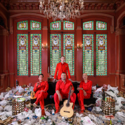 LES WRIGGLES - POCHETTE DE L’ALBUM « QUATRE ÉTOILES » par PIDZ