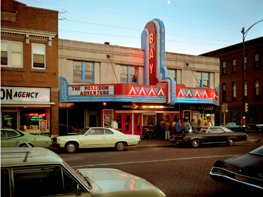 Second Street, Ashland, Wisconsin, July 9, 1973, de la série Uncommon Places, 1973-1986 © Stephen Shore. Courtesy 303 Gallery, New York and Sprüth Magers exposition juin 2024