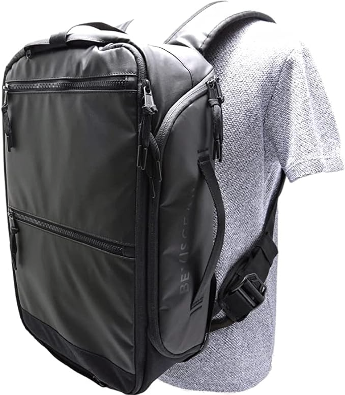 BEVISGEAR Sac à dos pour appareil photo, résistant à l'eau pour photos et vidéos avec support de trépied caché, fonctionne avec les appareils photo reflex numériques, SLR, appareils photo sans miroir, idée cadeau, sac photo, fête des pères