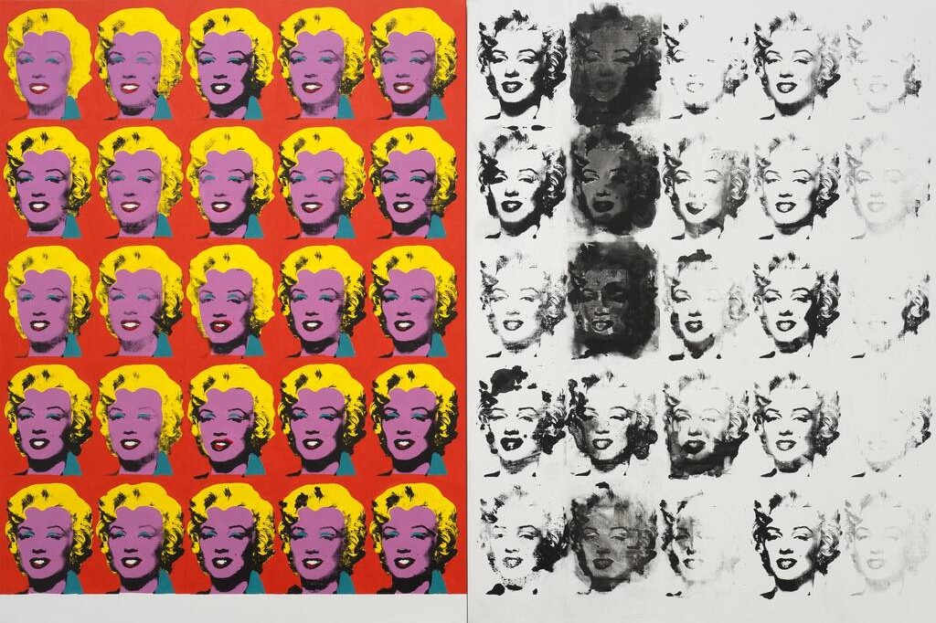 Andy Warhol, Diptyque Marilyn, 1962 i Acrylique sur toile • 205,4 × 144,8 cm chaque • Coll. Tate, Londres • © Tate, Londres © The Andy Warhol Foundation for the Visual Arts, Inc. © Adagp, Paris 2018