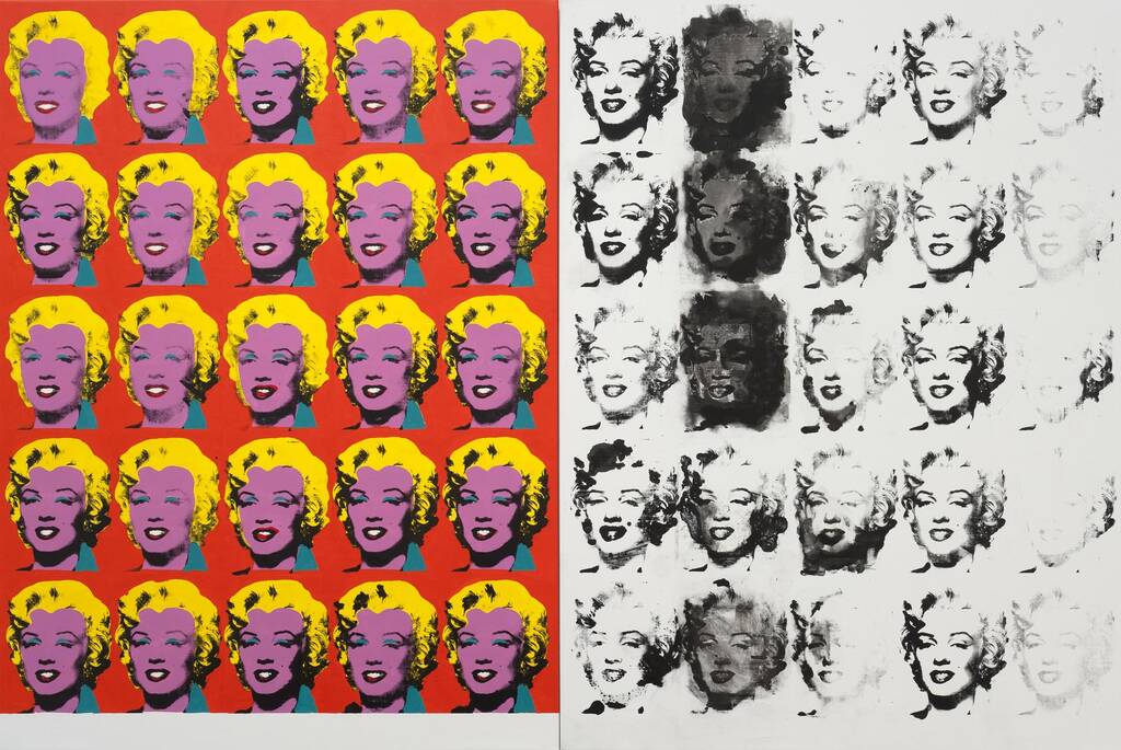 Andy Warhol, Diptyque Marilyn, 1962 i Acrylique sur toile • 205,4 × 144,8 cm chaque • Coll. Tate, Londres • © Tate, Londres © The Andy Warhol Foundation for the Visual Arts, Inc. © Adagp, Paris 2018