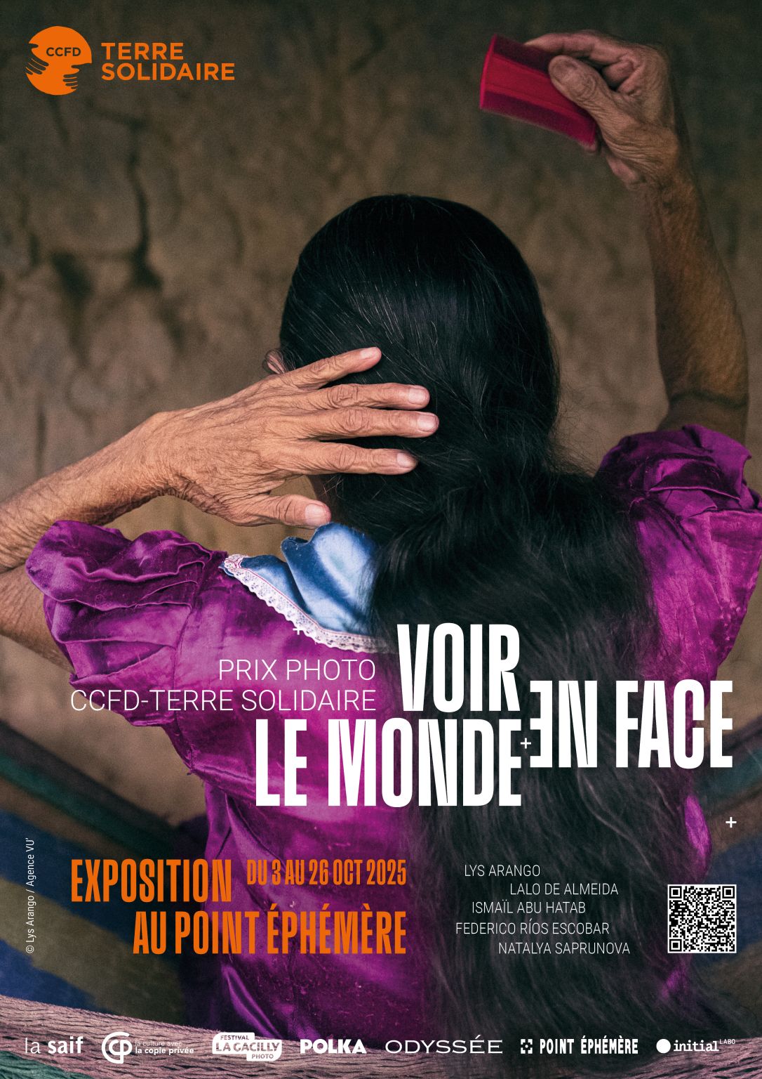 affiche exposition voir le monde en face avec natalya saprunova