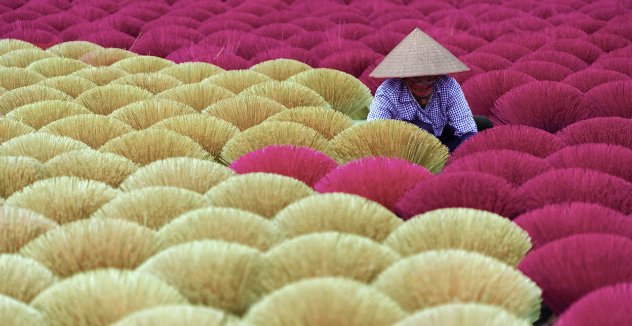 photo de paysage, vietnam, voyage, couleur