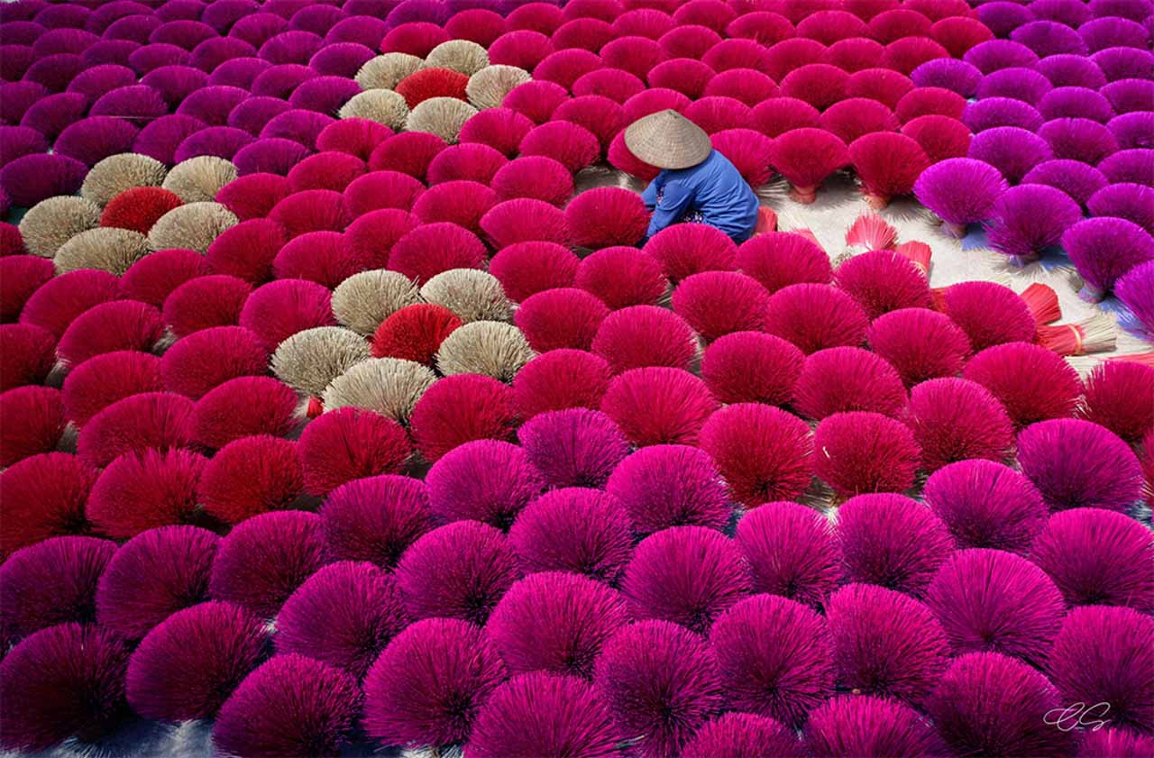 voyage, vietnam, paysage, couleur