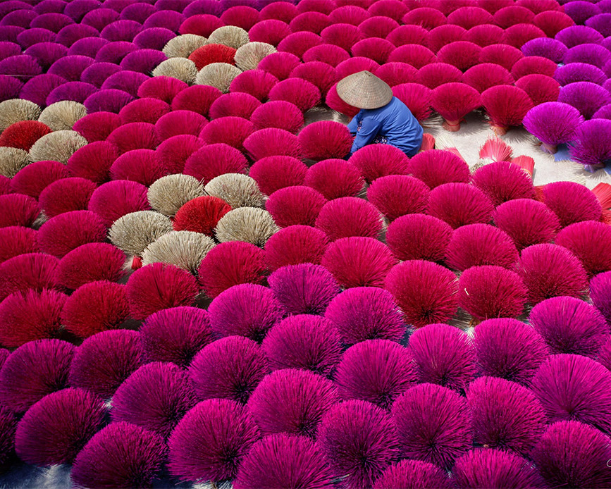 voyage, vietnam, paysage, couleur