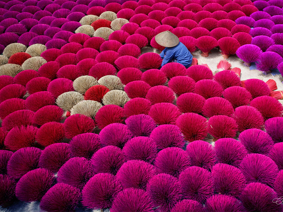 voyage, vietnam, paysage, couleur