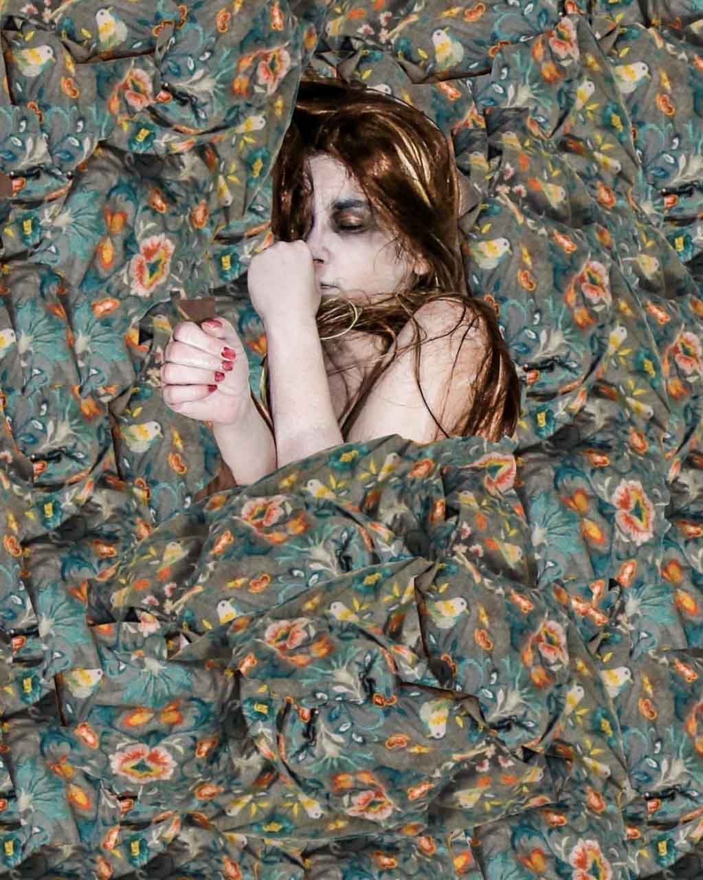 collage, portrait, marthe lazarus