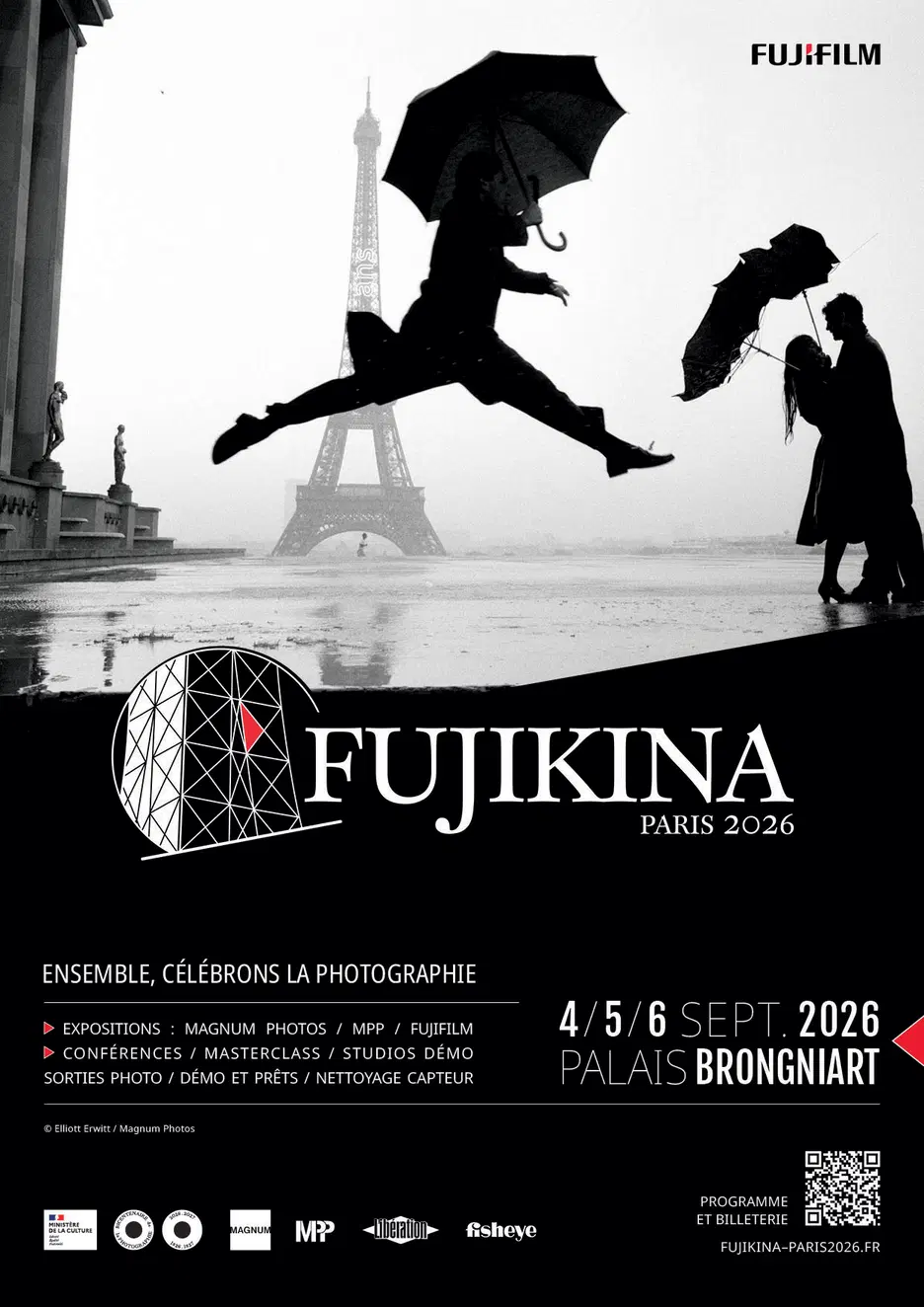 expo photot, paris, septembre 2026, palais bronginiart, fujifilm